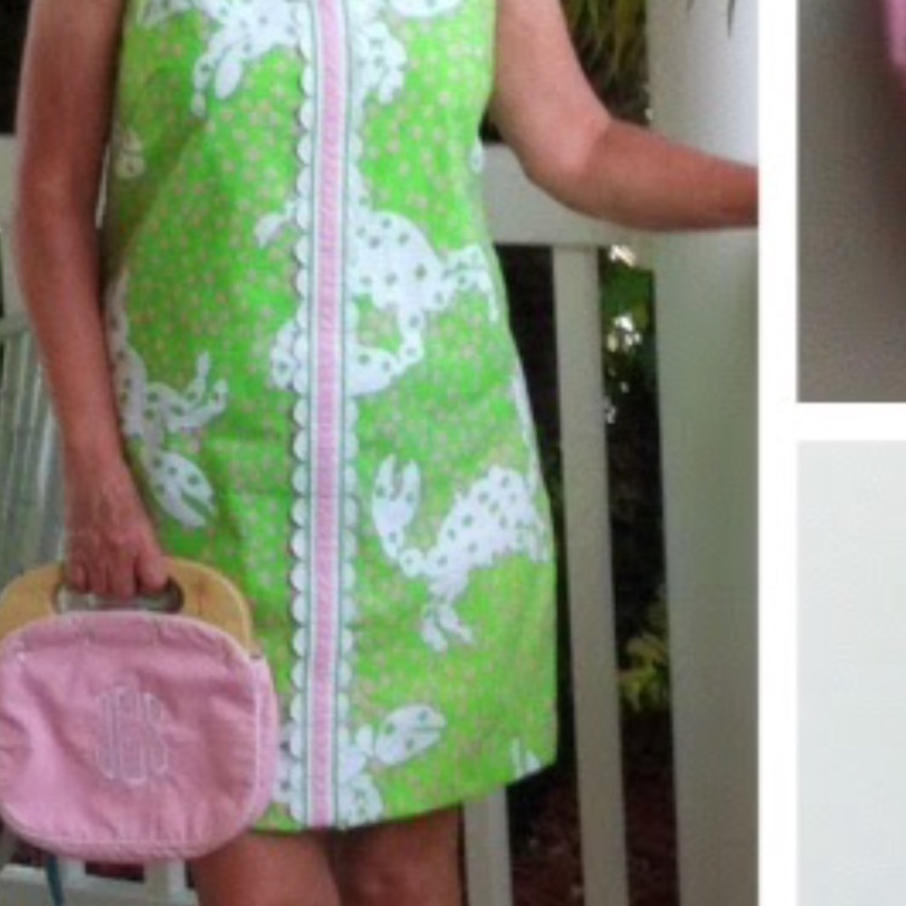 LILLY PULITZER CRABBY SHIFT DRESS 2 *RARE*